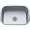 Hardware Resources 23-1/2" Lx17-3/4" Wx9" D Undermount 18 Gauge Stainless Steel Single Bowl Sink 862 - alternate 1
